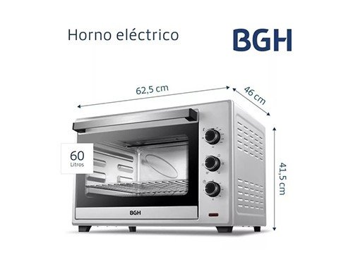 Horno Electrico BGH Conveccion Grill 60l BHE60S22