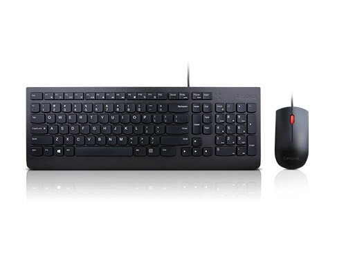 Combo de teclado y mouse Lenovo con cable esencial