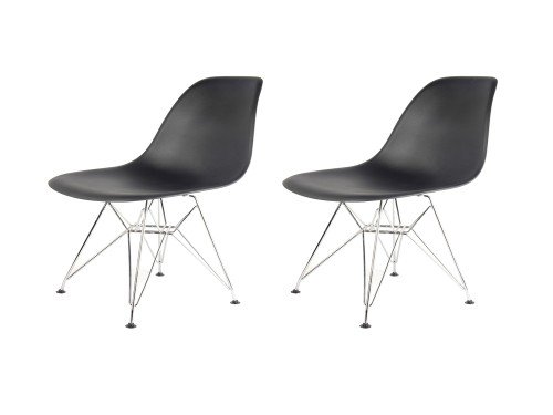 Sillas Eames Eiffel Negras x2