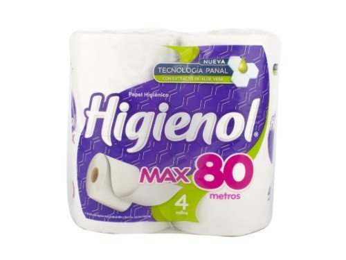 Papel Higiénico Higienol Max Aloe 80mt 4 Un