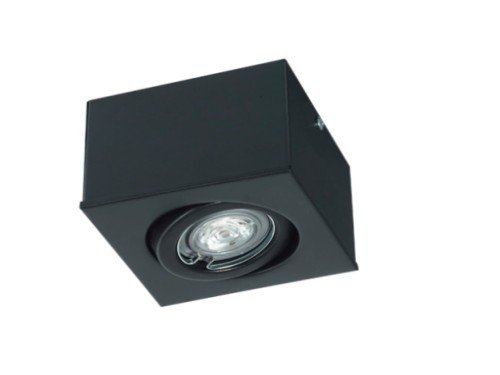 Spot Cubo 1l Dicroled Aplique Blanco / Negro 10W 1 Luz Led