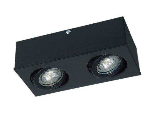 Spot Cubo 2l Dicroled Aplique Blanco / Negro 20W 2 Luces Led