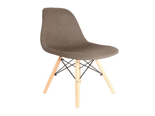 Sillas Eames Tapizadas Marrones x2