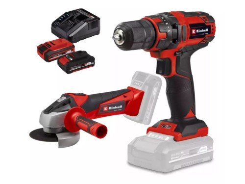 Combo Amoladora Angular 115mm Taladro Inalambrico Einhell