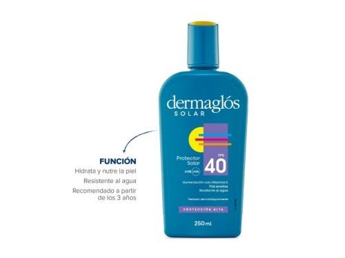 Dermaglos Protector Solar Emulsion FPS40 250 ml