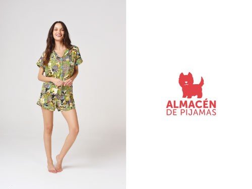 Conjunto Pijama Camisa Manga Corta y Short Mujer | Almacén de pijamas