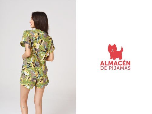 Conjunto Pijama Camisa Manga Corta y Short Mujer | Almacén de pijamas