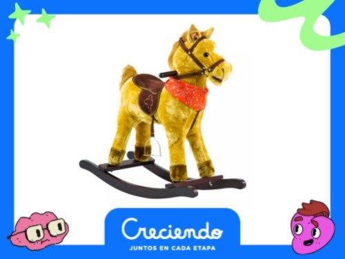 Caballo Mecedor Megababy Con Sonido Unicornio Peluche