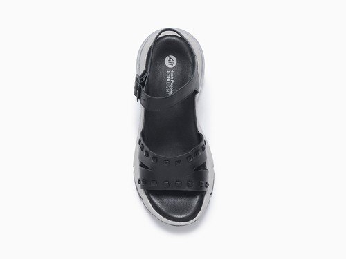 Sandalias negras con amortiguación Air Hush Puppies - Cyber Oferta