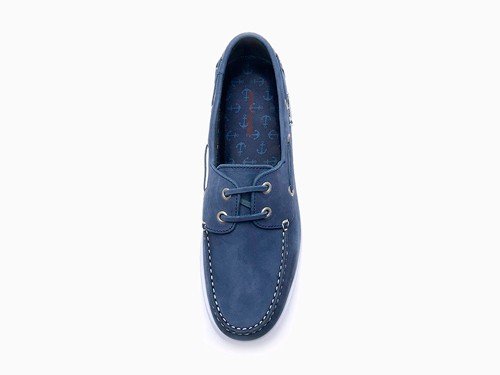 Náuticos azules de cuero con estilo clásico Hush Puppies - Cyber