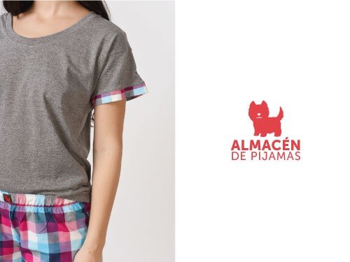 Pijama Short y Remera Corta Mujer Fucsia y Celeste Almacén de pijamas