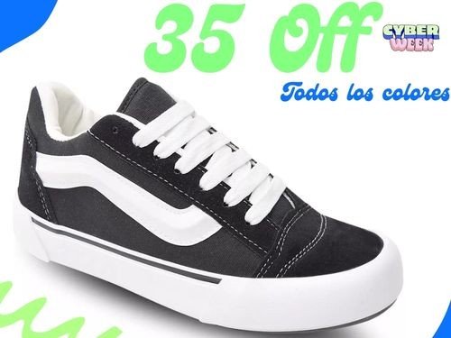 Zapatillas Nayree-zapatillas Unisex Knu Van Negro Blanco