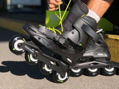 Rollers Rollerblade RB Cruiser 80 mm Unisex Negro y Amarillo