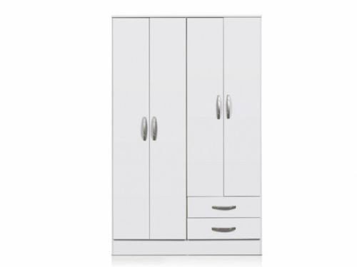 Placard Tana Eco 4 Puertas 2 Cajones Blanco Ricchezze