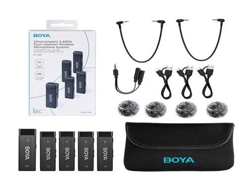 Boya Microfonos Inalambricos Corbateros Recargables celular camara