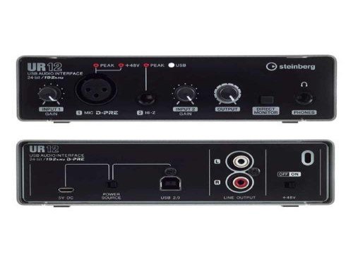 Placa de Audio STEINBERG UR12 2x2  Canales I/O Interface USB Sonido