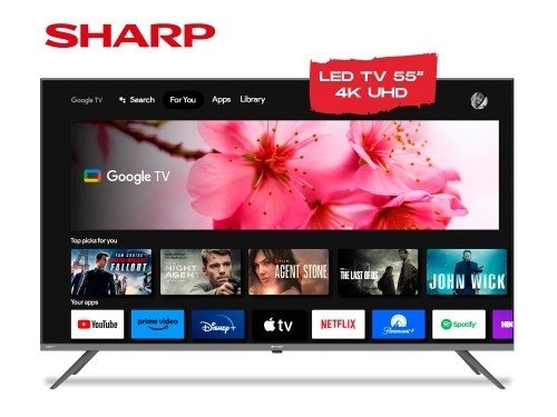 Smart TV UHD 4K 55" SHARP GOOGLE TV 4T-C55FL6L