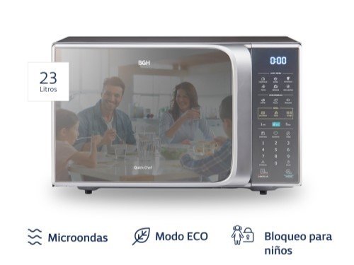 Microondas BGH 23 litros Digital ECO B223DS20