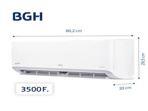 Aire Acondicionado Split FríoCalor BGH Inverter 3000F 3500W BSI35WCGT