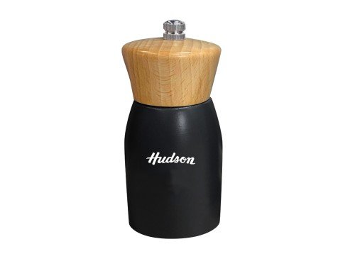 Molinillo De Madera Hudson Laqueado Color Negro 15 Cm