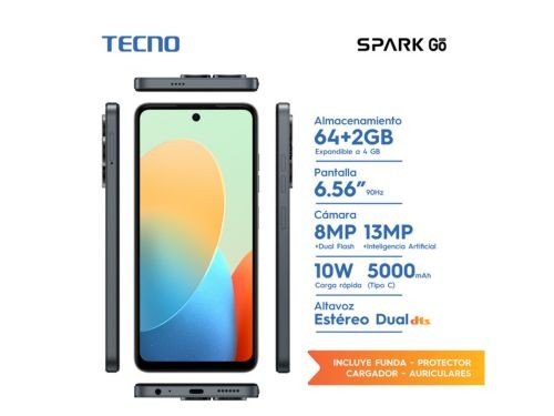 Smartphone Tecno BG6m Spark Go 2024 64+2gb