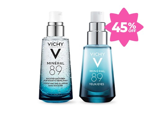 Combo Hidratante Mineral 89: Serum + Contorno de Ojos Vichy