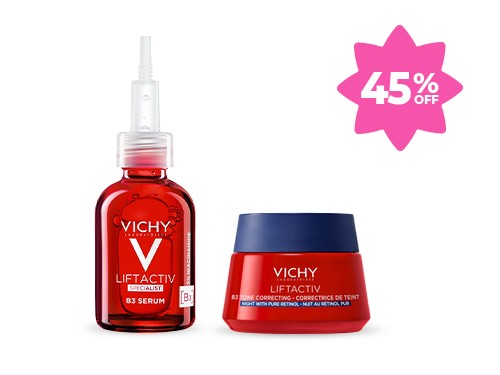 Combo Antiedad Liftactiv B3: Serum + Crema de Noche Vichy