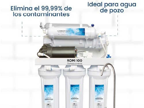 Solucion al agua de pozo, ósmosis inversa Hidrolit Romi 100