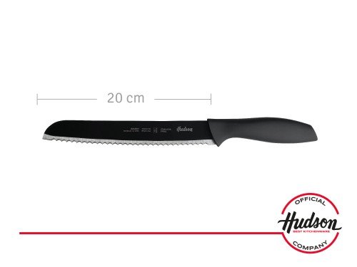 Cuchillo Chef 8'' Basic Linea Hudson Acero Inoxidable Color Negro