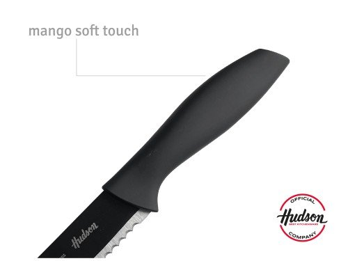 Cuchillo Chef 8'' Basic Linea Hudson Acero Inoxidable Color Negro