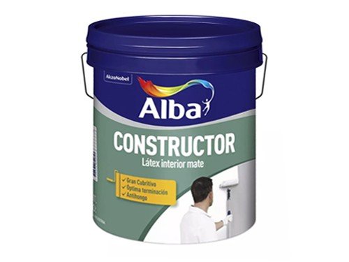 Pintura látex interior mate Alba Constructor 20 litros