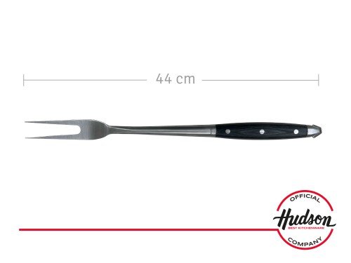 Tenedor Para Parrilla Linea Hudson Bbq Acero Inoxidable Mango Plateado