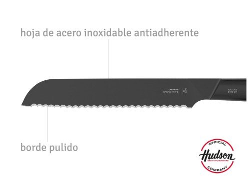 Cuchillo De Pan Acero Inoxidable8'' Linea Hudson Design