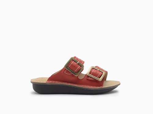 Sandalias Mujer Hush Puppies Saby Boho rojo