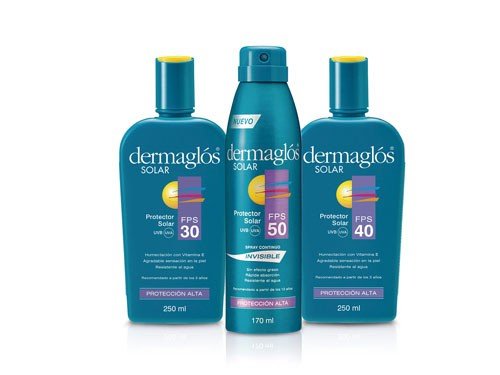 Kit Dermaglós Solar FPS30 + FPS40 + Spray Continuo FPS50