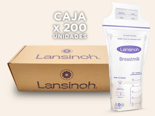 Bolsas de Almacenamiento de Leche Materna Lansinoh x 200 unidades