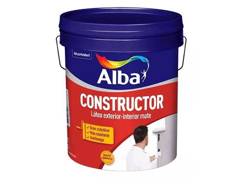 Pintura látex exterior interior mate Alba Constructor 10 litros