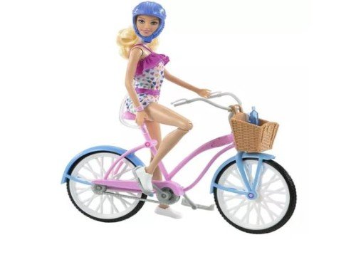 Barbie Muñeca Articulada Paseo En Bicicleta Con Accesorios