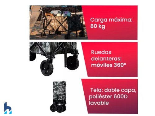 CARRO PEGABLE PORTATIL80 KG DE ACERO REFORZADO PEKTRA