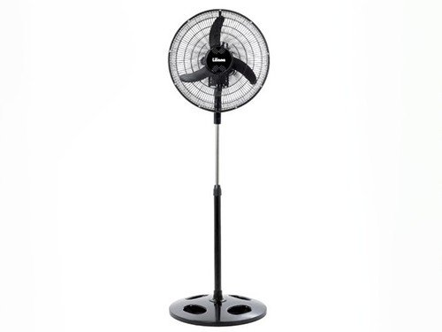 VENTILADOR DE PIE 18¨PARRILLA METÁLICA NEGRA ORBITAL REPELENTE VPRN18