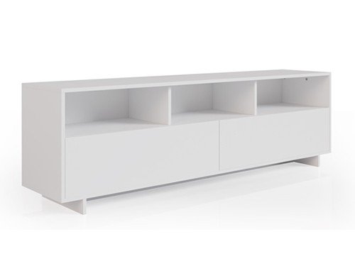 Rack Mesa Mueble Tv Moderno 60 Pulgadas 160Cm Color Blanco