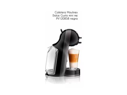 Cafetera Moulinex Pv120858 - Mini Me Negra - Con cápsulas