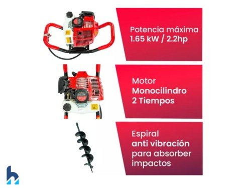 HOYADORA A EXPLOSIÓN 2 TIEMPOS 52 CC 1 HOMBRE 2.2 HP PEKTRA