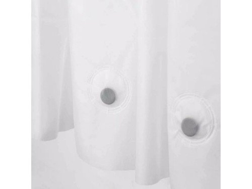 Protector de Cortina de Baño con Imanes Grueso 180x180cm Blanco 140 mc