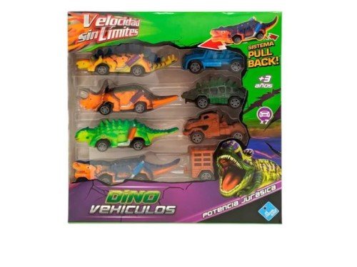 Pack De Autitos Dino Vehículos El Duende Azul