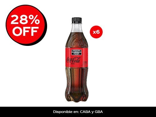 Coca-Cola Zero 500Ml x6