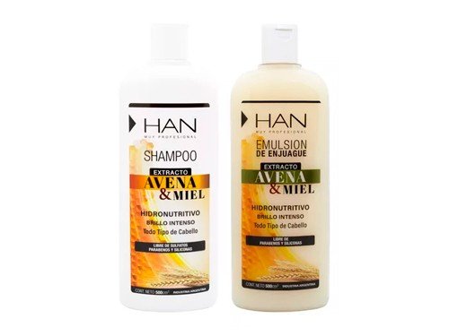 Han Kit Avena Miel Shampoo + Acondicionador Reparador 500ml