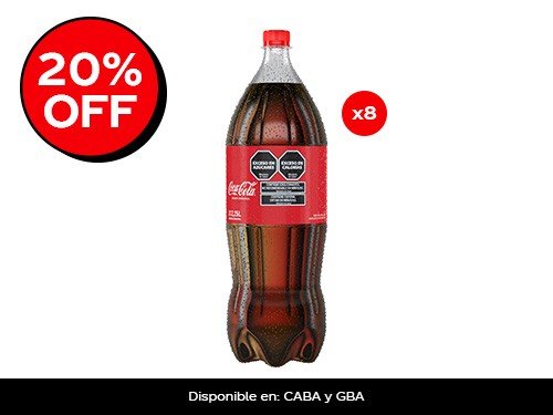 Coca-Cola Sabor Original 2.25L x8