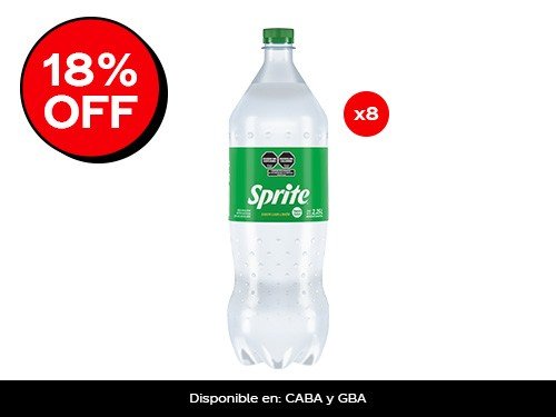 Sprite Lima-Limon 2.25L x8