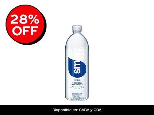 Smartwater Sin Gas 591Ml x6